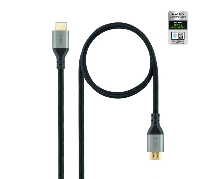 CABLE HDMI V2.1 ULTRA HIGH SPEED TIPO A/M-A/M NEGRO 3 M NANOCABLE