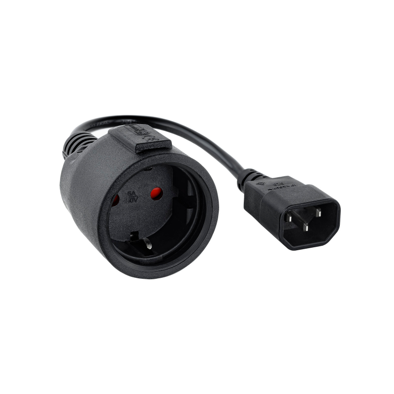 ADAPTADOR C14/M A CEE7/H 50 CM NANOCABLE
