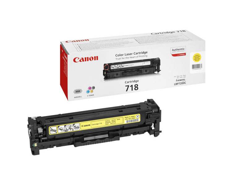 TONER AMARILLO CANON MF724/728/729CX/LBP7210/7660/7680 (718)