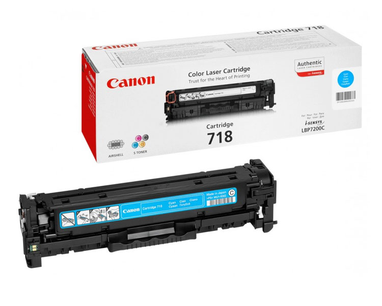 TONER CYAN CANON MF724/728/729CX/LBP7210/7660/7680 (718)