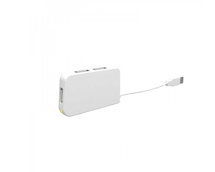 HUB 4 PUERTOS USB TRAVEL BLANCO APPROX