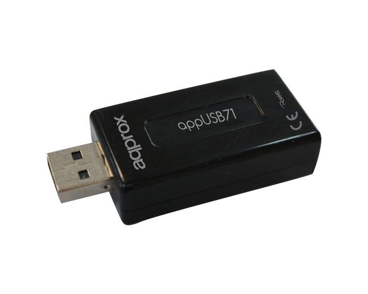 TARJETA SONIDO 7.1 USB + VOLUME APPROX