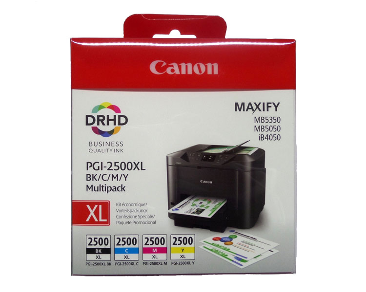MULTIPACK 4 CARTUCHOS CANON TINTA PGI-2500 XL BK/C/M/Y