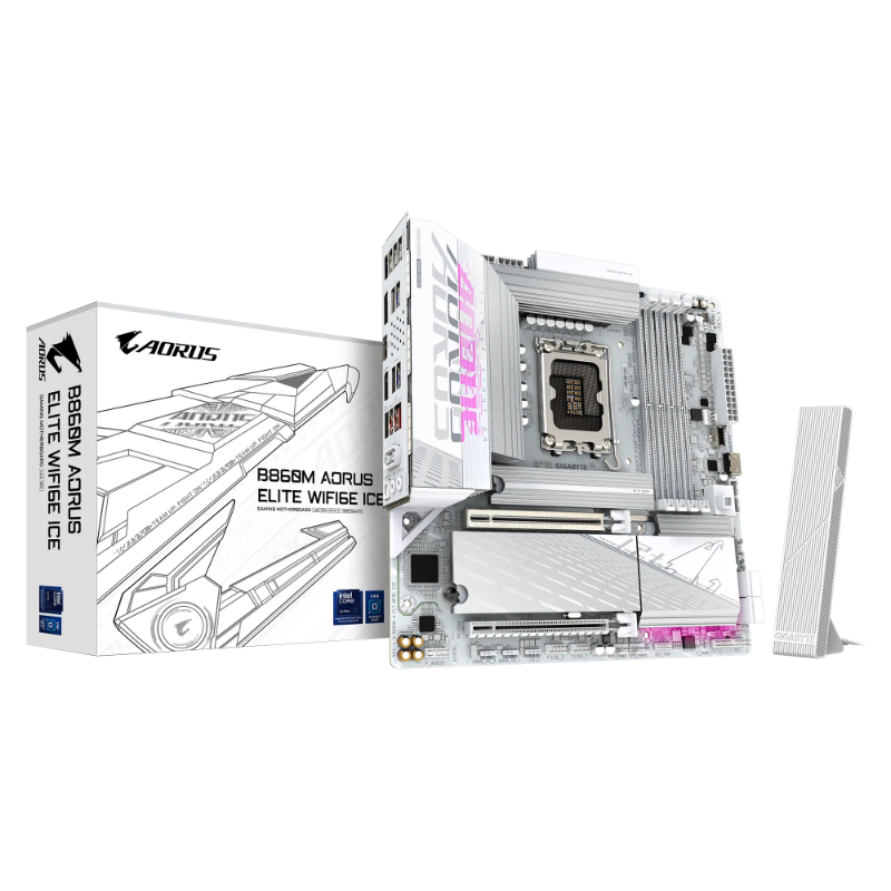 PLACA BASE B860M AORUS ELITE WIFI6E ICE GIGABYTE