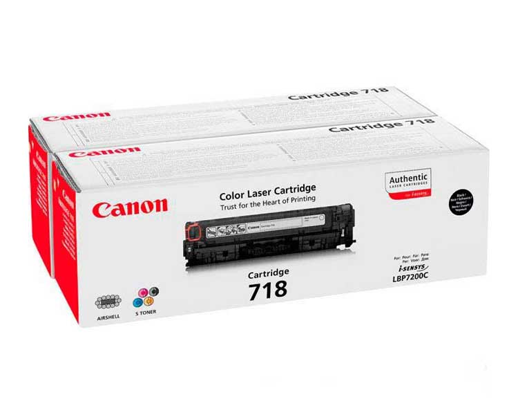 TONER BLACK CANON MF724/728/729CX/LBP7210/7660/7680 (PACK 2 UND)