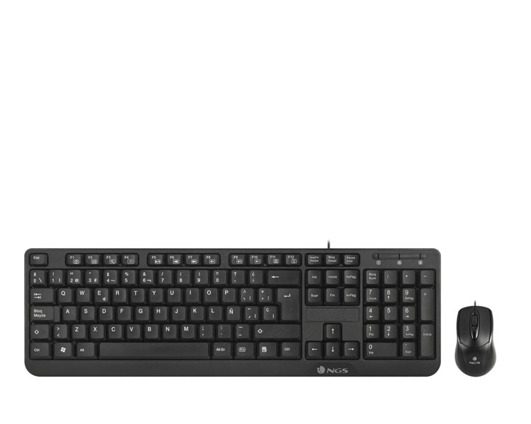 TECLADO + RATON WIRED COCOA KIT NGS