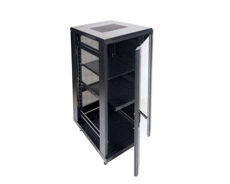 ARMARIO DE SUELO RACK 19'' 22U 600x800 PUERTA PERFORADA
