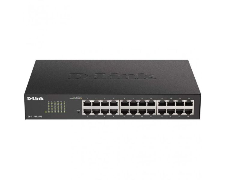 D-LINK SWITCH 24 PUERTOS 10/100/1Gbit EASYSMART
