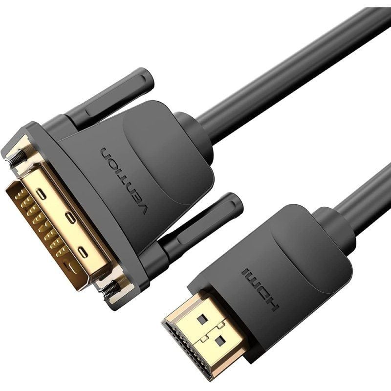 CONVERSOR DVI/M A HDMI/M 1.5 M NEGRO VENTION