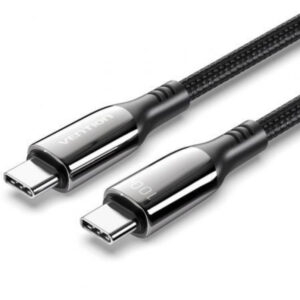 CABLE 2.0 USB-C A USB-C 100W 2 M NEGRO VENTION