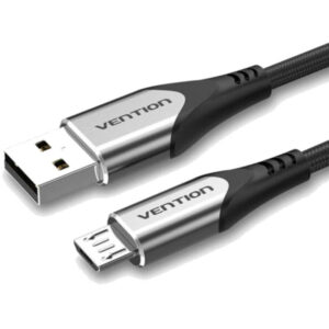 CABLE USB 2.0 A MICRO USB M-M 1.5 M GRIS VENTION