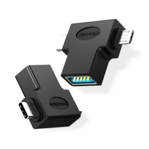 ADAPTADOR 3.0 USB-C/M A MICRO USB-A/M NEGRO VENTION
