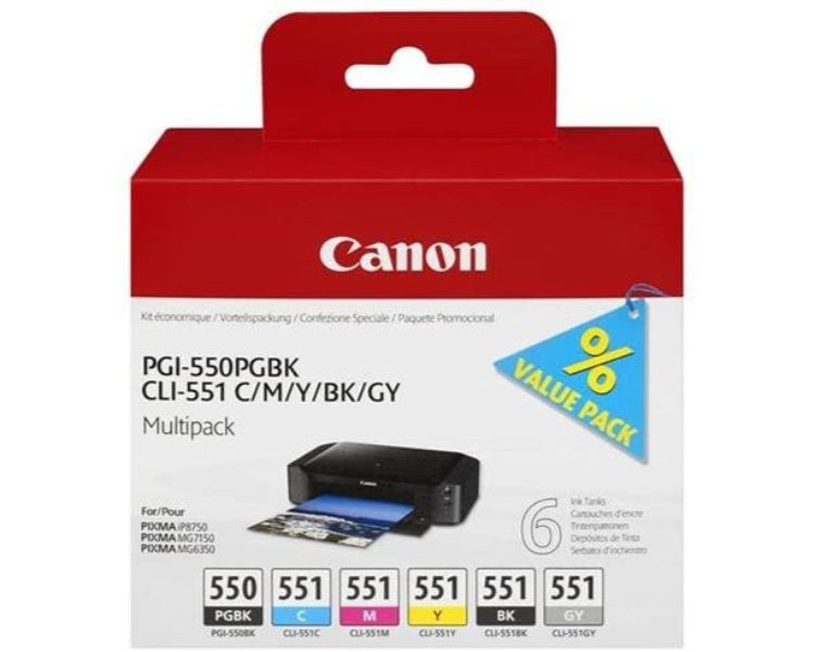 CARTUCHO CANON PGI550 + CLI551