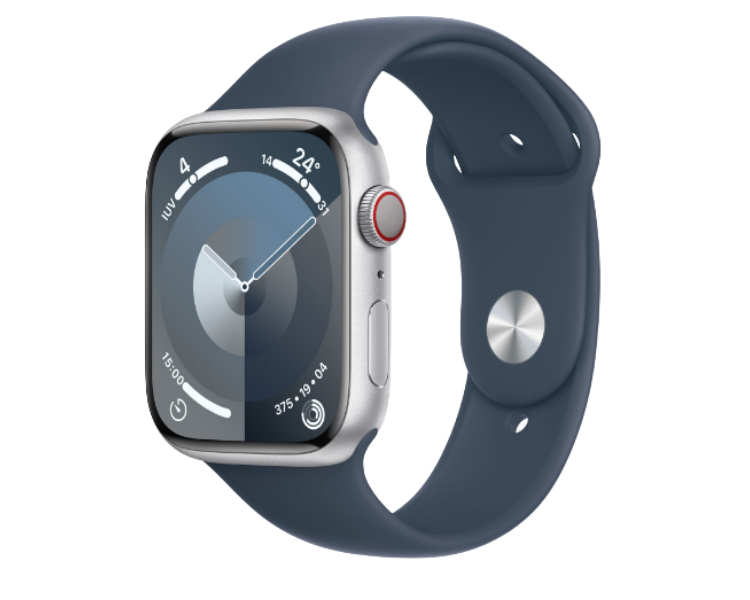 APPLE WATCH SERIES 9 CAJA ALUMINIO GPS 41mm CORREA DEPORTIVA STORM BLUE M/L