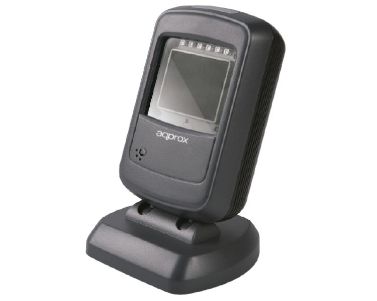 LECTOR CODIGO BARRAS SOBREMESA 2D NEGRO APPROX