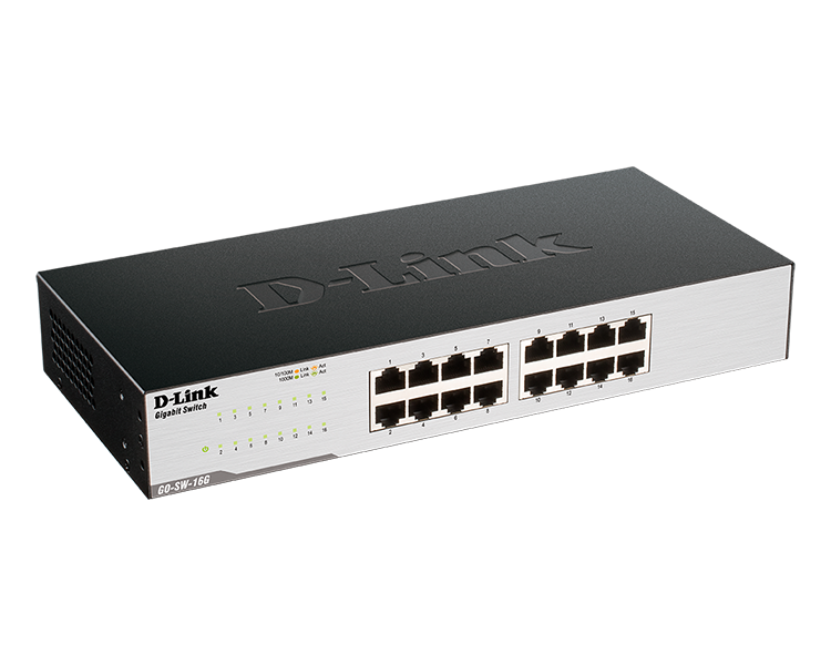 D-LINK SWITCH 16 PUERTOS 10/100/1Gbit DLINKGO