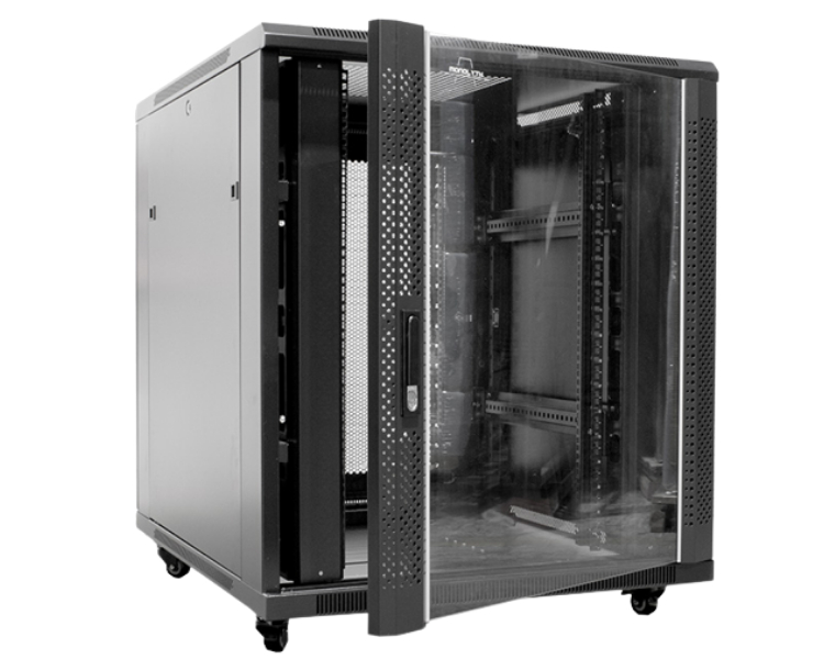 ARMARIO DE SUELO RACK 19'' 18U 600x800 PUERTA DE CRISTAL