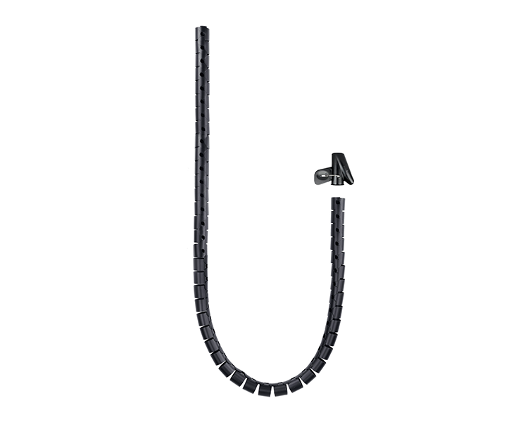 ORGANIZADOR CABLES FLEXIBLE 25MM 1 M NEGRO NANOCABLE