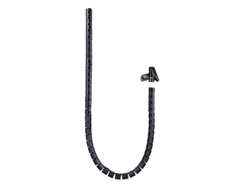 ORGANIZADOR CABLES FLEXIBLE 25MM 2 M NEGRO NANOCABLE