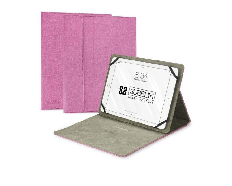 FUNDA TABLET CLEVER STAND HASTA 11'' ROSA SUBBLIM
