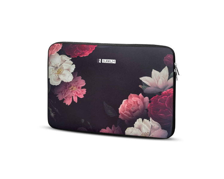 FUNDA NEOPRENO SLEEVE 15.6'' FLOWERS SUBBLIM