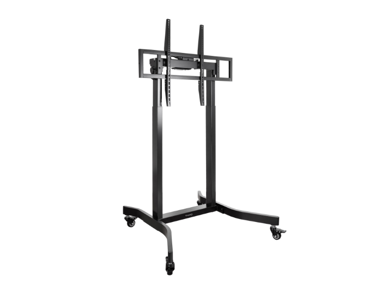 SOPORTE SUELO CON RUEDAS Y REGULACION ELECTRICA LUX 55''-100'' NEGRO TOOQ