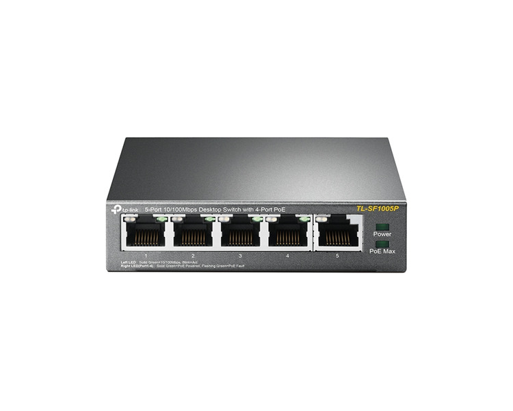 TP-LINK SWITCH 5 PUERTOS 10/100 + 4 PoE