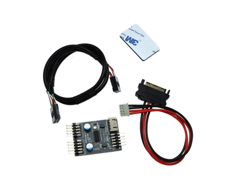 ADAPTADOR USB 9 PIN A 1 O 2 USB 2.0 30 CM  TOOQ