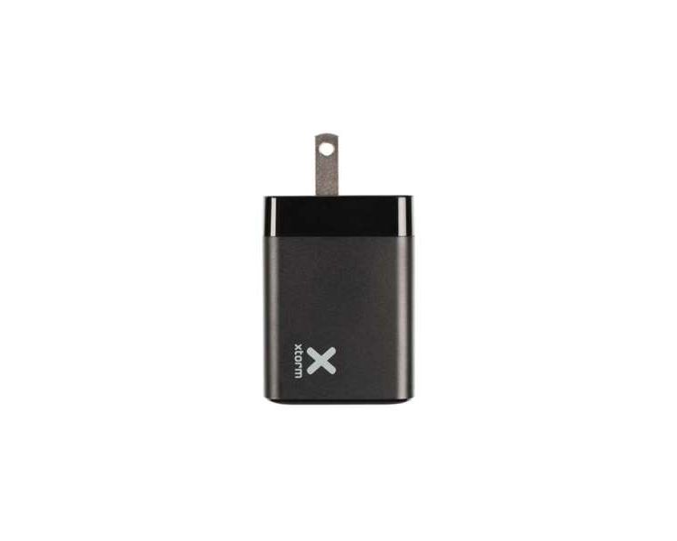 CARGADOR USB DE VIAJE/PARED TYPE-C/USB 3.0 NEGRO XTORM