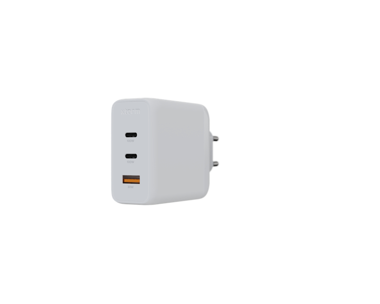 CARGADOR USB DE VIAJE/PARED 100W GAN2 ULTRA WALL 2x TYPE-C/USB 3.0 BLANCO XTORM