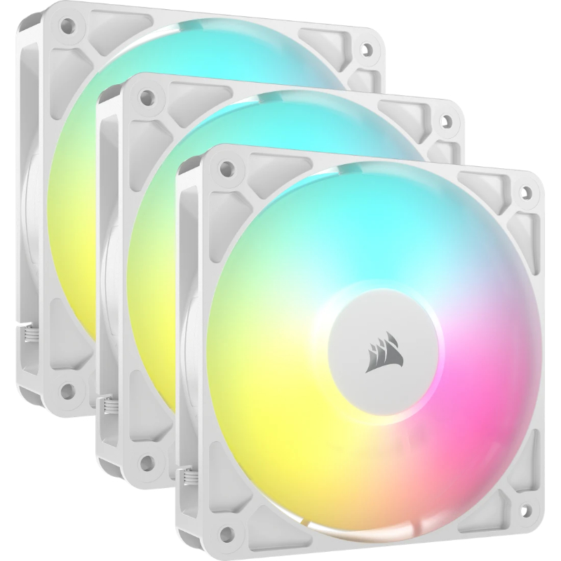 VENTILADOR AUXILIAR RS120 A-RGB 120MM WHITE TRIPLE PACK CORSAIR