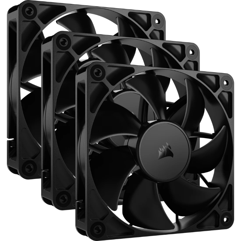 VENTILADOR AUXILIAR RS120 120MM BLACK TRIPLE PACK CORSAIR