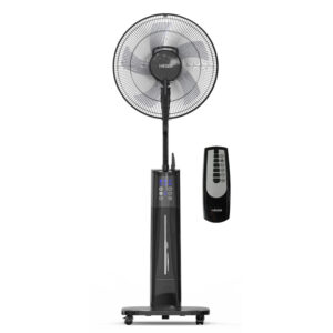VENTILADOR DE PIE DIGITAL CON HUMIFICADOR BLACK MIST II NEGRO HAEGER