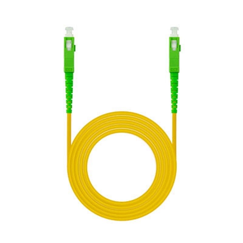Nanocable Cable fibra SC/APC LSZH Amarillo 5m