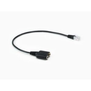 ADAPTADOR RJ9 A 3.5MM PARA CONEXION DE HEADSETS A TELEFONO EQUIP