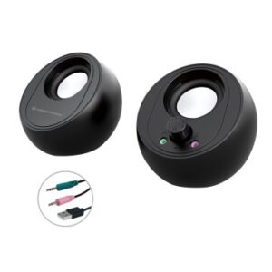 ALTAVOCES 2.0 BLUETOOTH CONCEPTRONIC BJORN01B 10W COLOR NEGRO JACK 3.5" Y ALIMENTACION USB