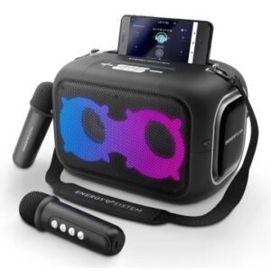 ALTAVOZ BLUETOOTH PORTABLE ENERGY SISTEM KARAOKESTAR 60W TRUE WIRELESS LED 8h BAT 2 MIC INALAMBR