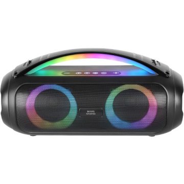 ALTAVOZ BLUETOOTH PORTABLE MARS GAMING MSPULSEW NEGRO 50W ULTRABASS RGB BAT. 8h BT USB AUX FM