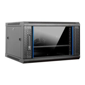 ARMARIO MURAL 19" AITEN DATA 6U AI6606 600 x 600 x 368 2L COLOR NEGRO PUERTA DE CRISTAL TEMPLADO INC