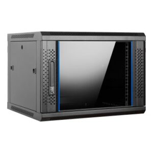 ARMARIO MURAL 19" AITEN DATA 9U AI6609S 600 x 600 x 520 2L COLOR NEGRO PUERTA DE CRISTAL TEMPLADO