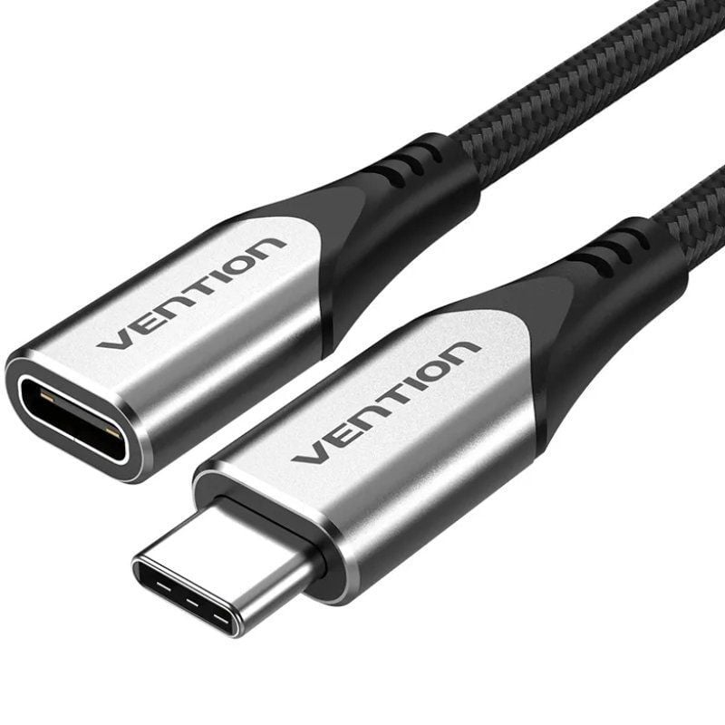 CABLE ALARGADOR USB-C/M A USB-C/H 3.1 60W 1 M GRIS VENTION