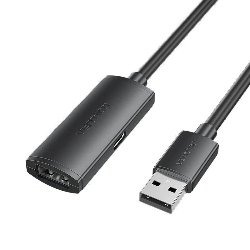 CABLE ALARGADOR USB 2.0 M/H 10 M NEGRO VENTION