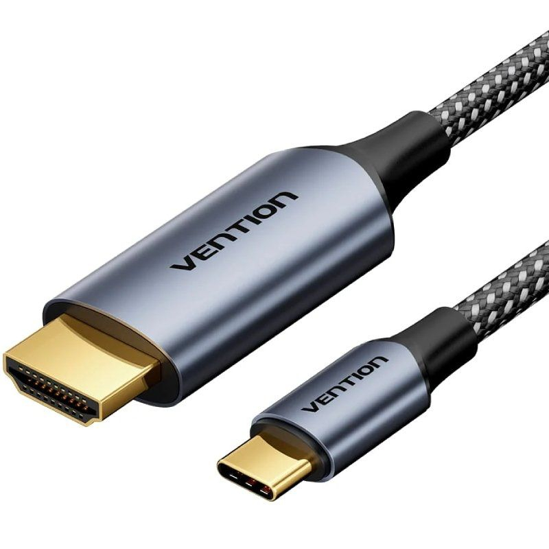 CONVERSOR USB-C A HDMI/M 4K 1.8 M NEGRO VENTION