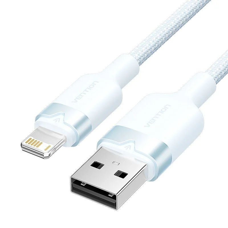 CABLE 2.0 USB A LIGHTNING TRENZADO 1 M AZUL VENTION