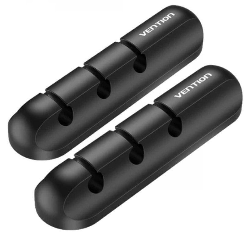 ORGANIZADOR CABLES EN ESPIRAL 3 PUERTOS 2 UDS NEGRO VENTION