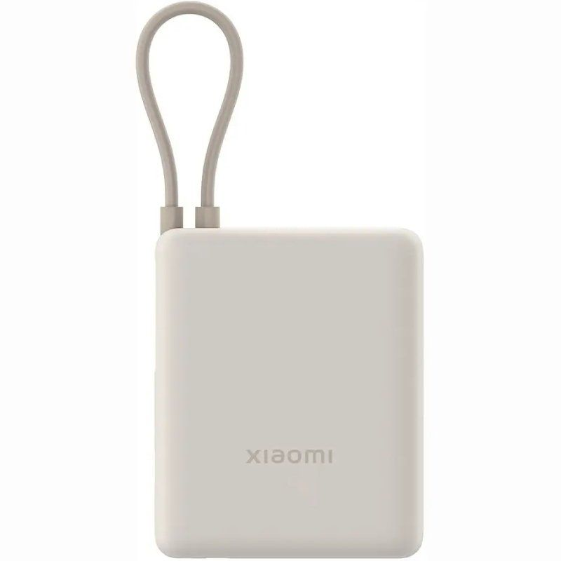 POWER BANK 10000mAh 33W CABLE INTEGRADO USB-C BEIGE XIAOMI