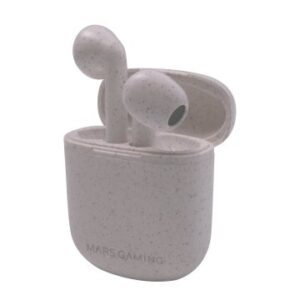 AURICULAR INTRAUDITIVO BLUETOOTH MARS GAMING MHI-ECO WHITE BT 5.1 TWS DUAL DRIVER ESTUCHE DE CARGA U