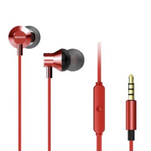 AURICULAR INTRAUDITIVO AIWA ESTM-50RD RED 3.5mm DRIVER NEODIMIO 10mm DINAMICO MICRO CONTROLADOR REMO
