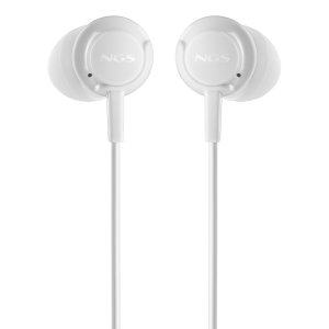 AURICULAR INTRAUDITIVO NGS CROSS DRIFT BLANCO JACK 3.5mm MICROFONO CABLE 120cm CONTROLES