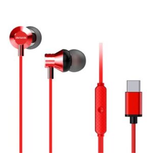 AURICULAR INTRAUDITIVO USB-C AIWA ESTM-50USB-C/RD COLOR ROJO MICROFONO INTEGRADO MANDO A DISTANCIA D